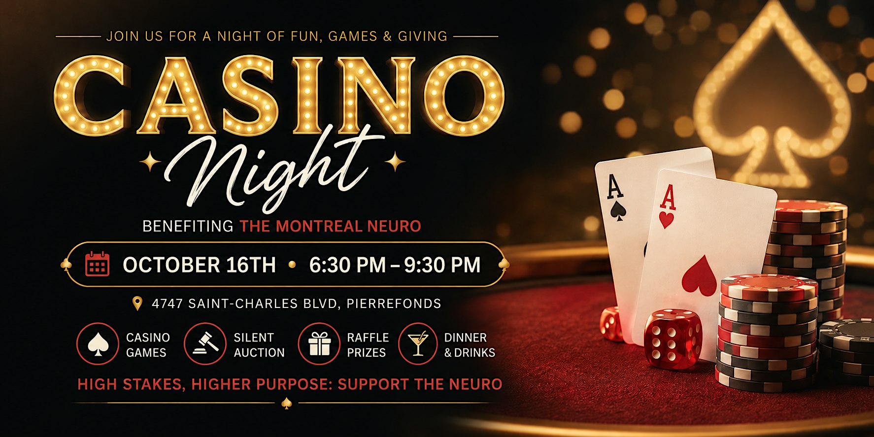 Casino Night benefitting the Montreal Neuro