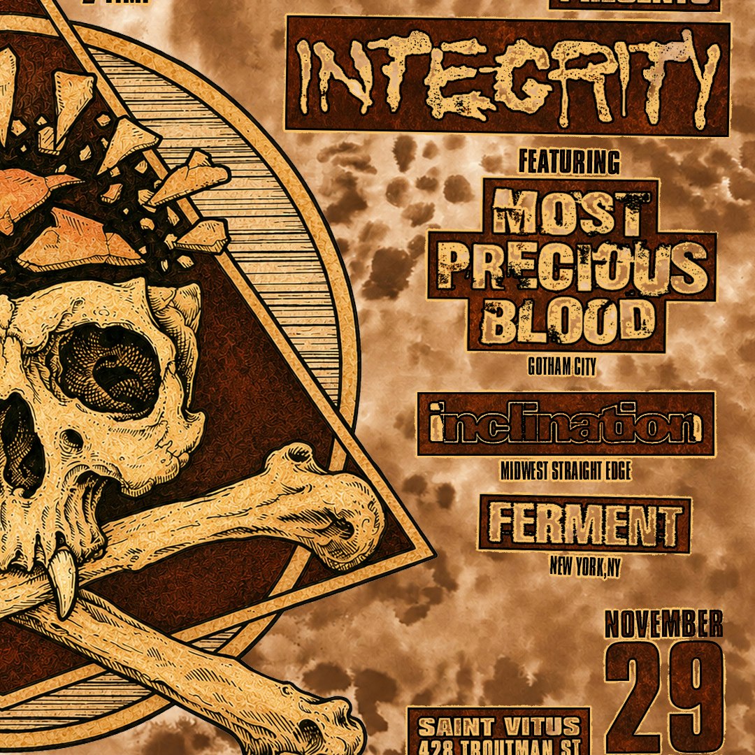 Integrity, Most Precious Blood, Inclination, Ferment