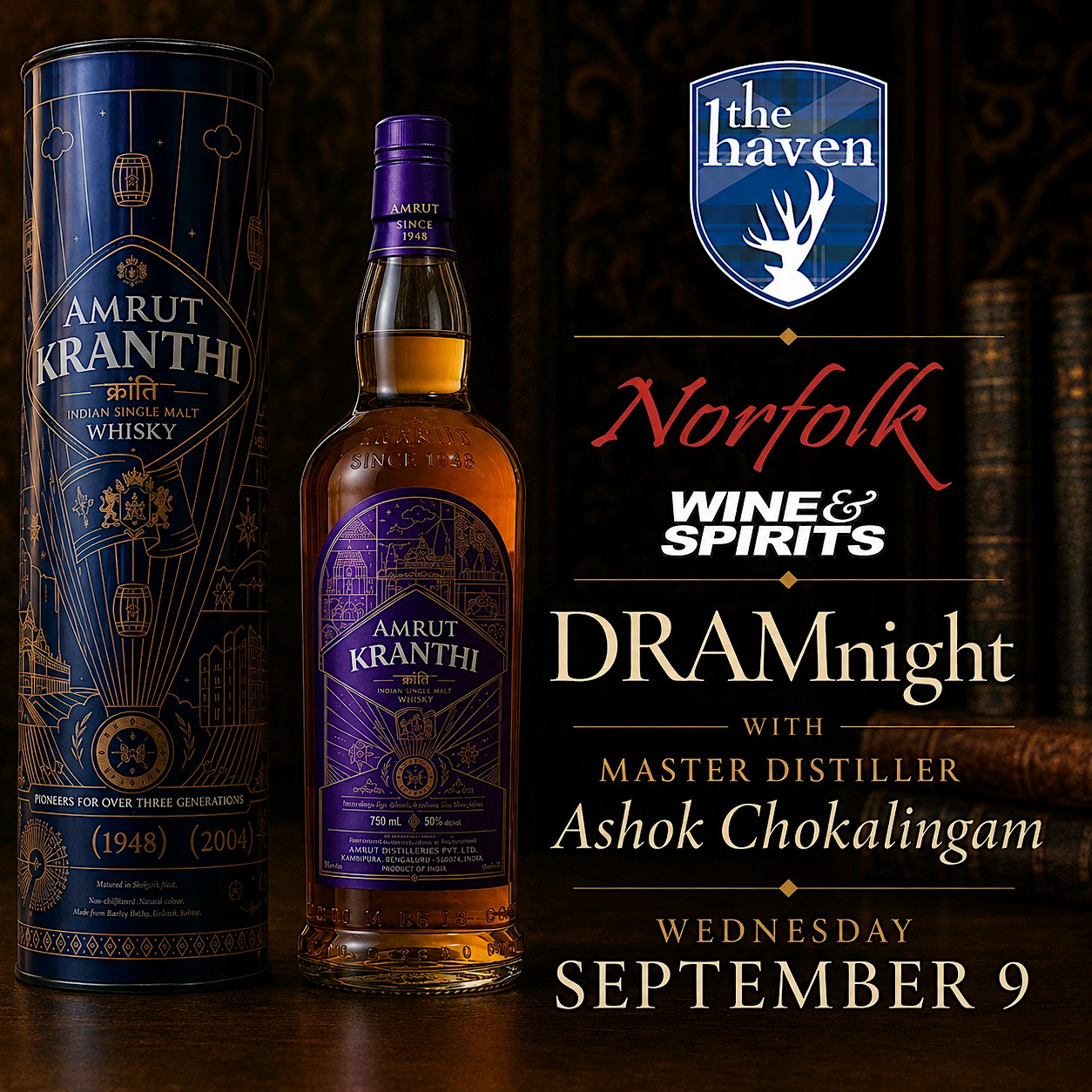 AMRUT KRANTHI LAUNCH WITH MASTER DISTILLER ASHOK CHOKALINGAM