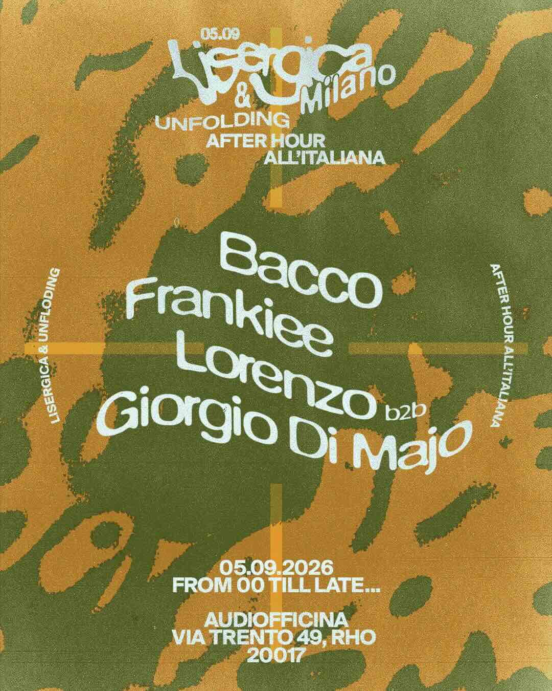 AfterHour all'Italiana by Lisergica & UNFOLDING - Audiofficina - Milano