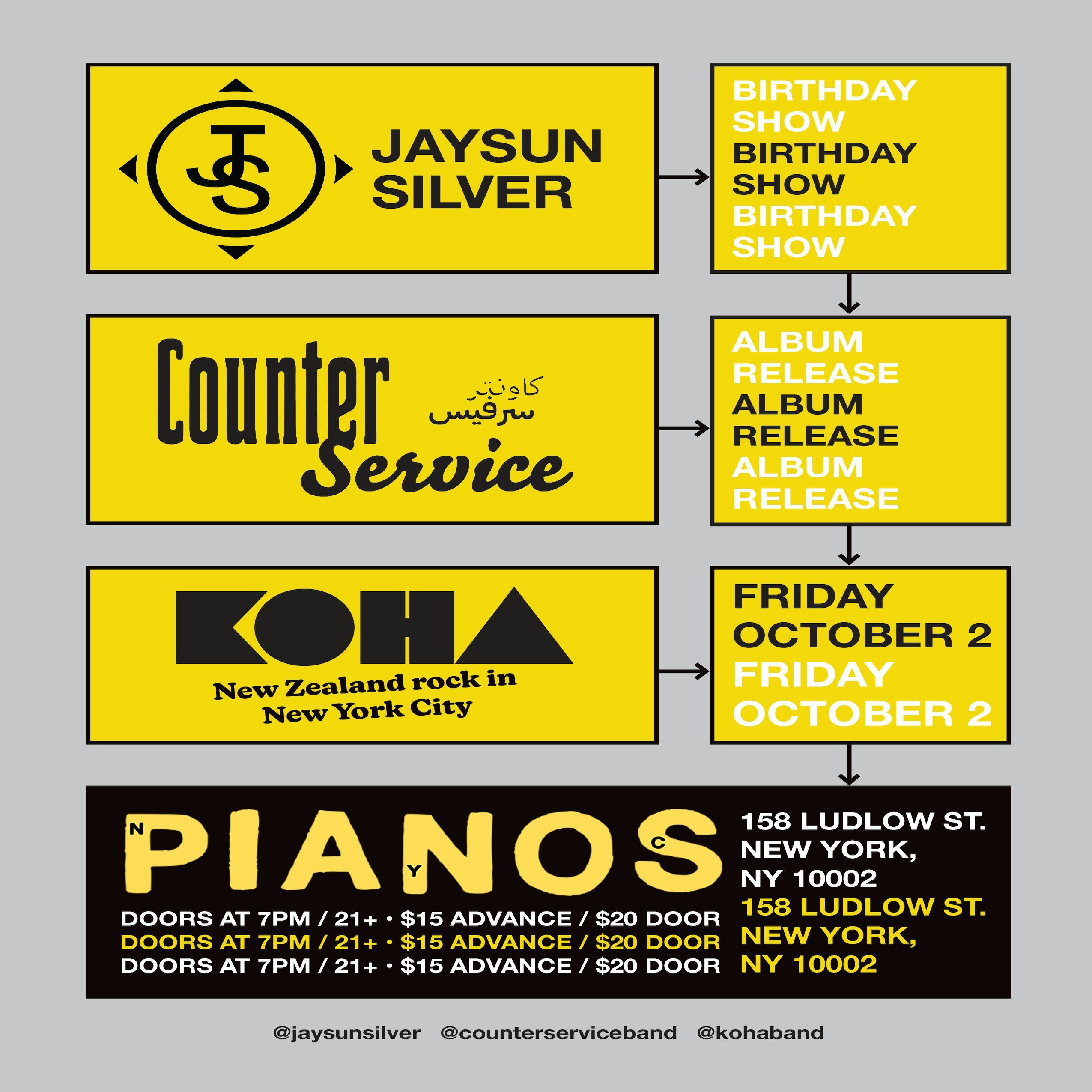 Jaysun Sliver • Counter Service • Koha