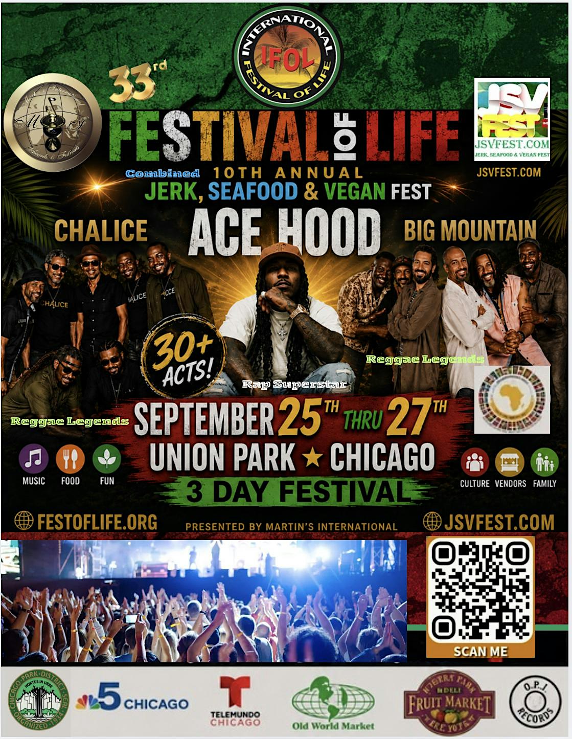 Jerk, Seafood & Vegan Festival (JSVFest) combined with Int'l Festival of Li