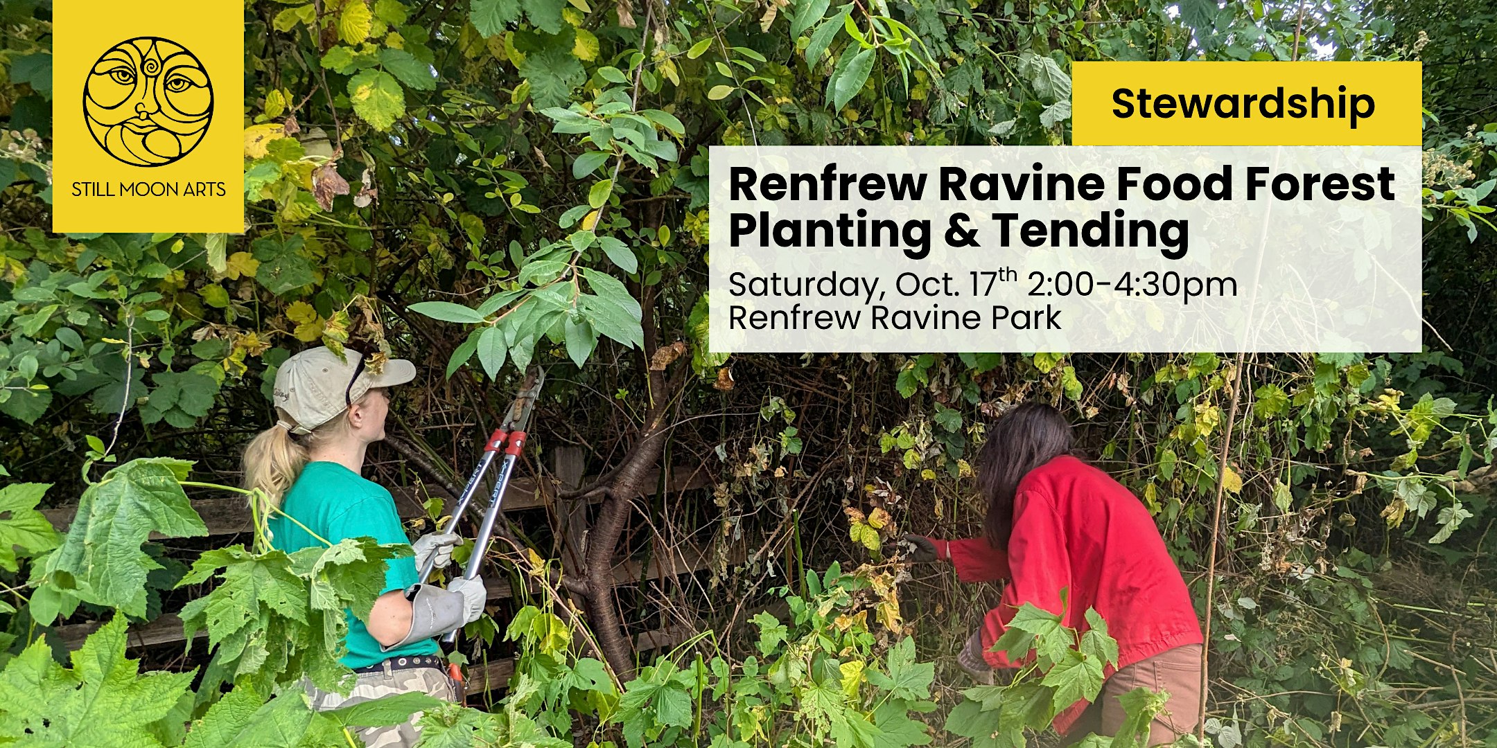 Renfrew Ravine Food Forest Planting Session with Leona Brown