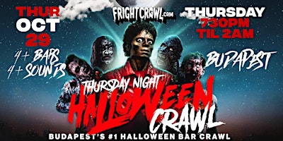 The Fright Crawl | Budapest Halloween Bar Crawl 2026 | Thursday, October 29