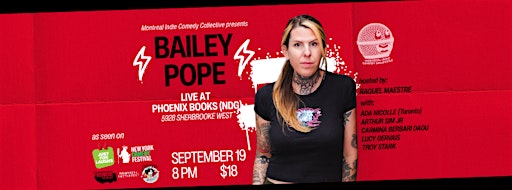 BAILEY POPE presented by Montreal Indie Comedy Collective
