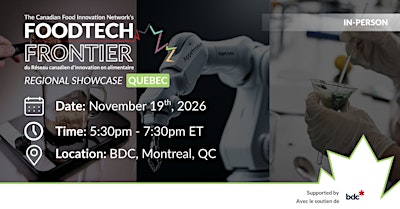Foodtech Frontier 2026: Quebec