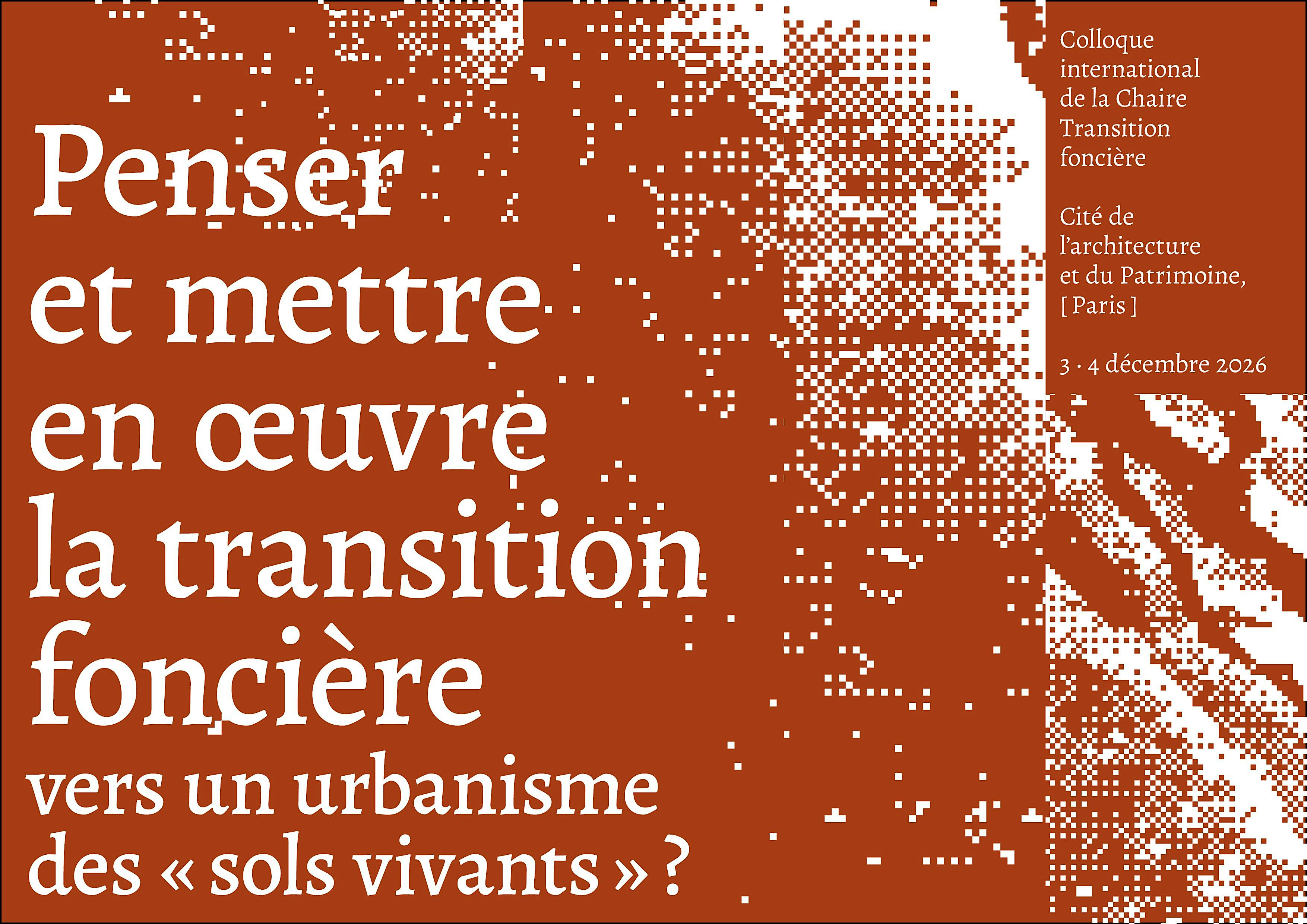 Penser et mettre en œuvre  la transition foncière - JEUDI 3 DECEMBRE