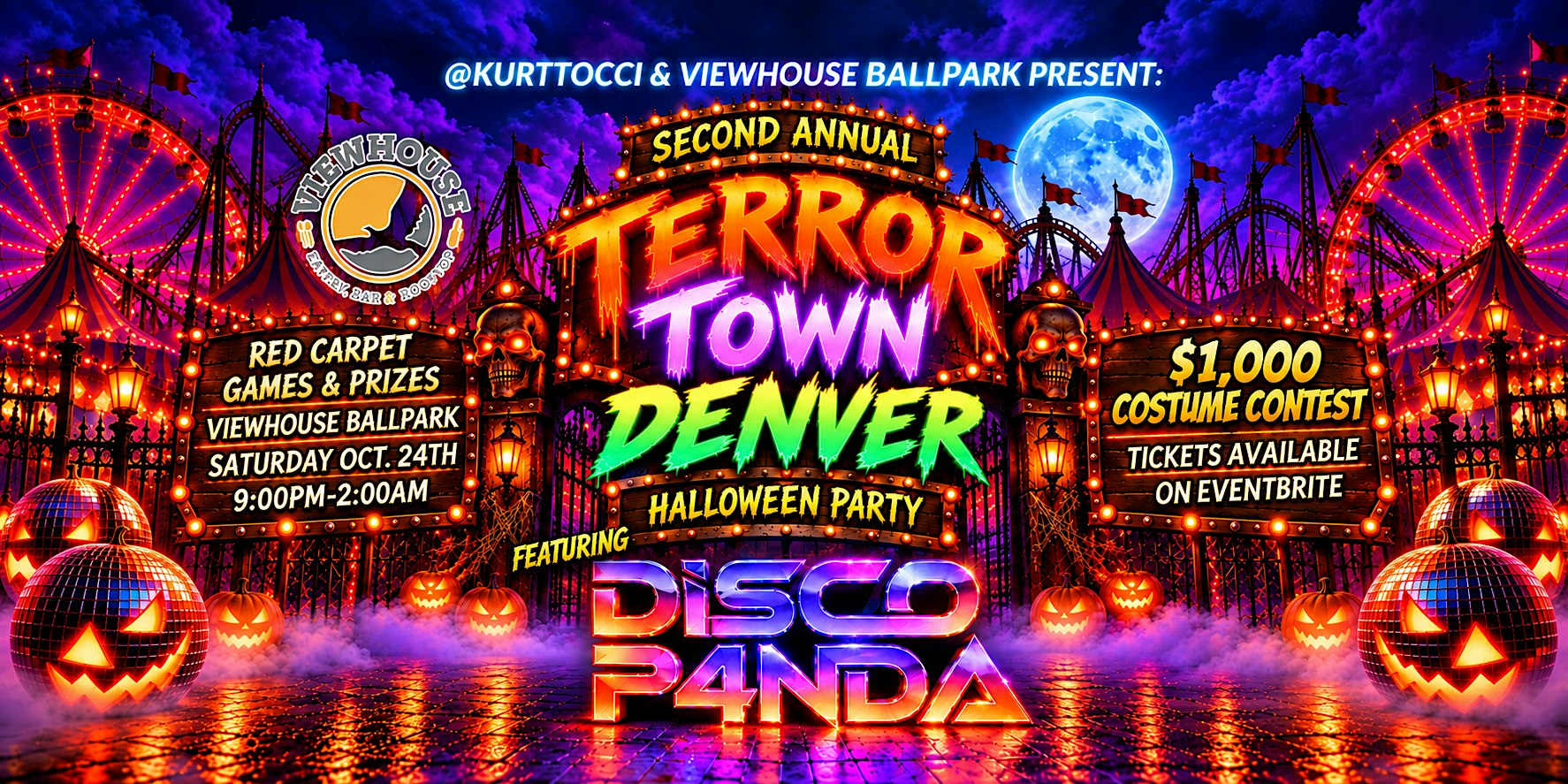 TERROR TOWN | Red Carpet Halloween Party -VIEWHOUSE BP Hosted by @KURTTOCCI