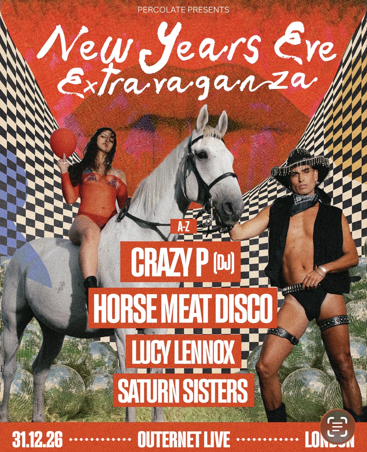 New Years Eve Extravaganza: Crazy P, Horse Meat Disco