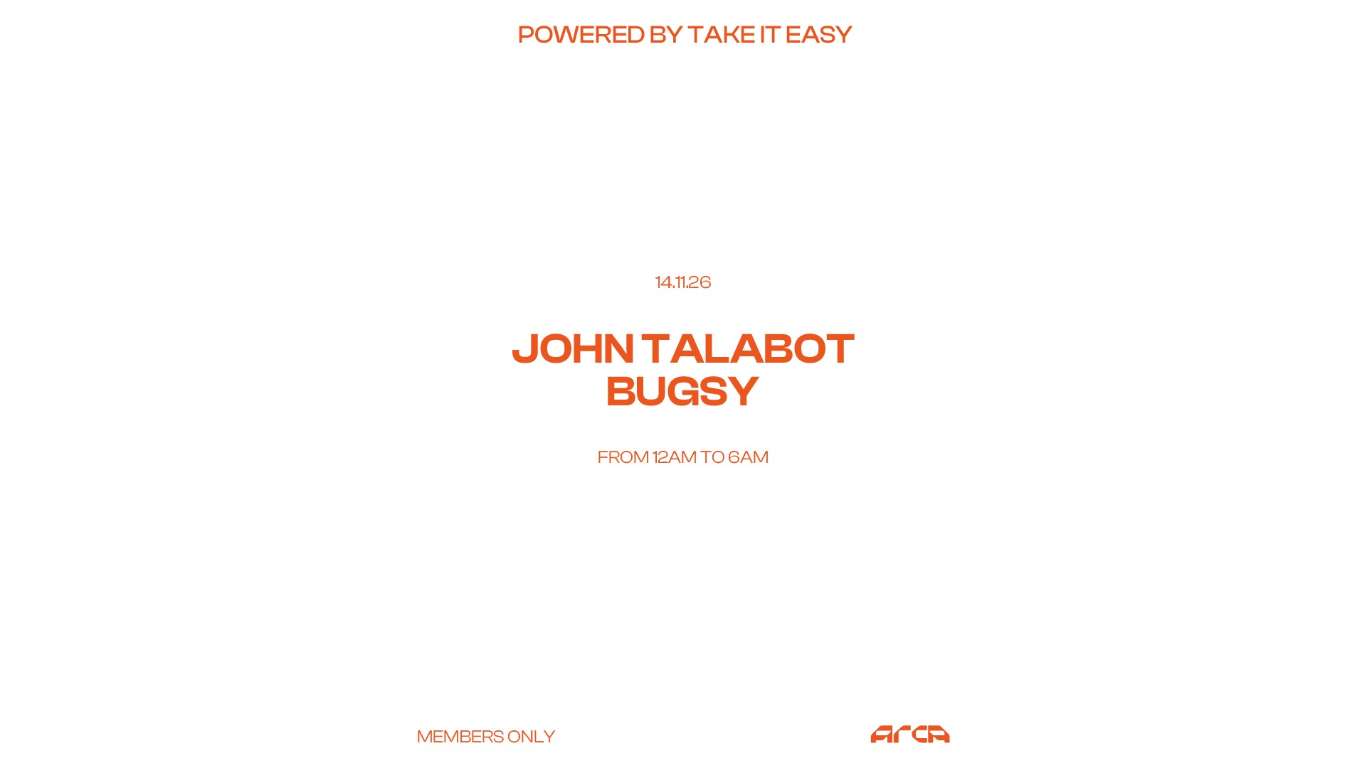 Take It Easy with John Talabot