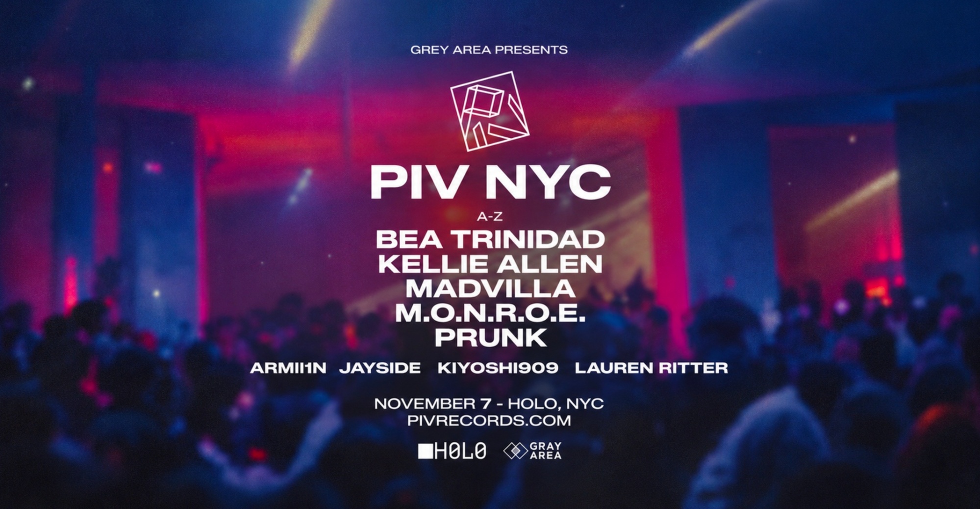 PIV Records w. Prunk + Kellie Allen, MADVILLA, & More