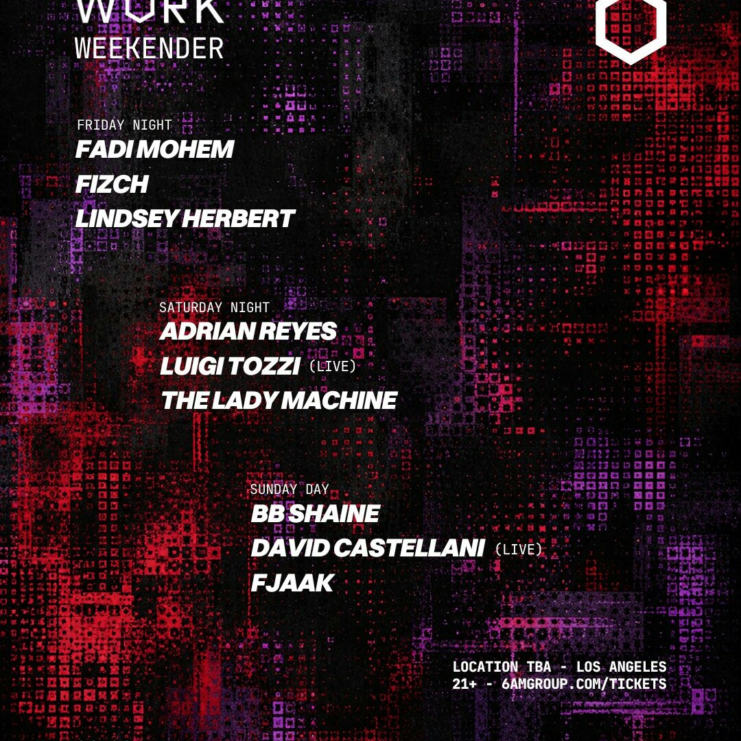 WORK Weekender Day 1: Fadi Mohem, Fizch, & Lindsey Herbert