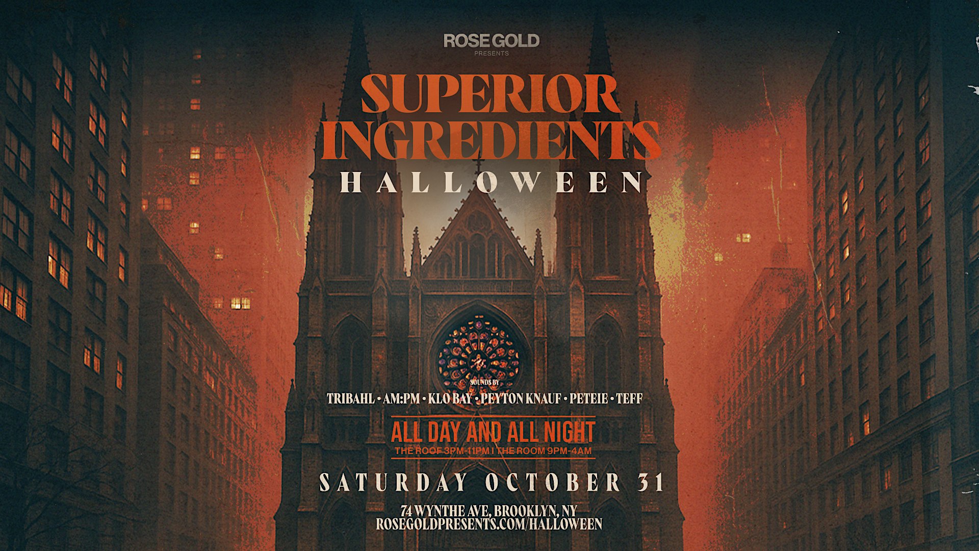 Superior Ingredients Halloween: The Roof & The Room — Oct 31