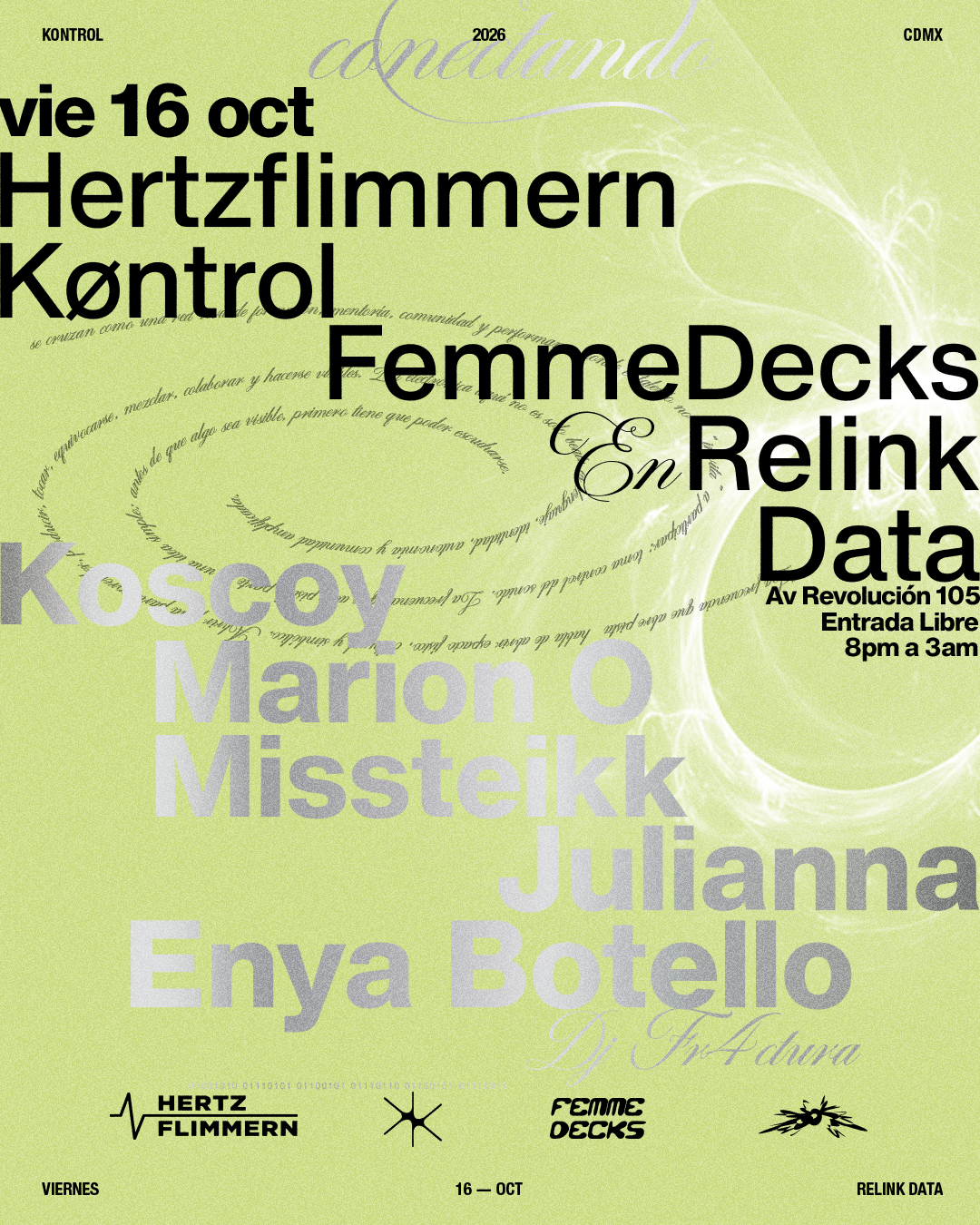 HERTZFLIMMERN, KØNTROL & FemmeDecks AT RELINK DATA