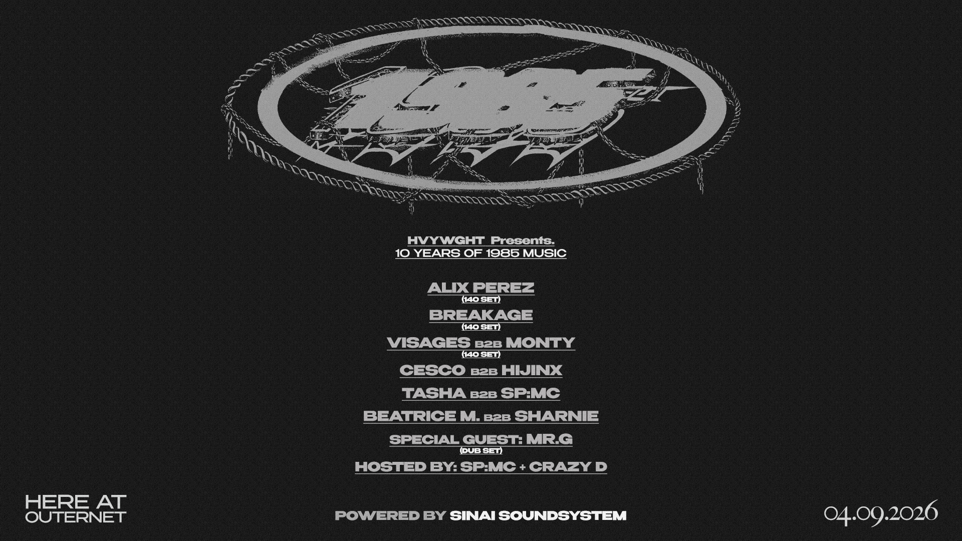 HVYWGHT x 10 Years of 1985: Alix Perez [RESALE]