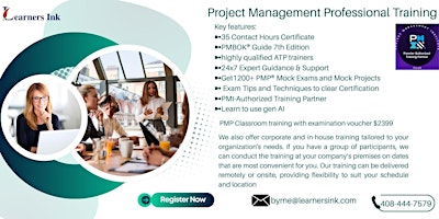 PMP Certification 4 Days Classroom Training in Pearland, TX
