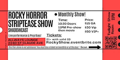 Rocky Horror Striptease Show