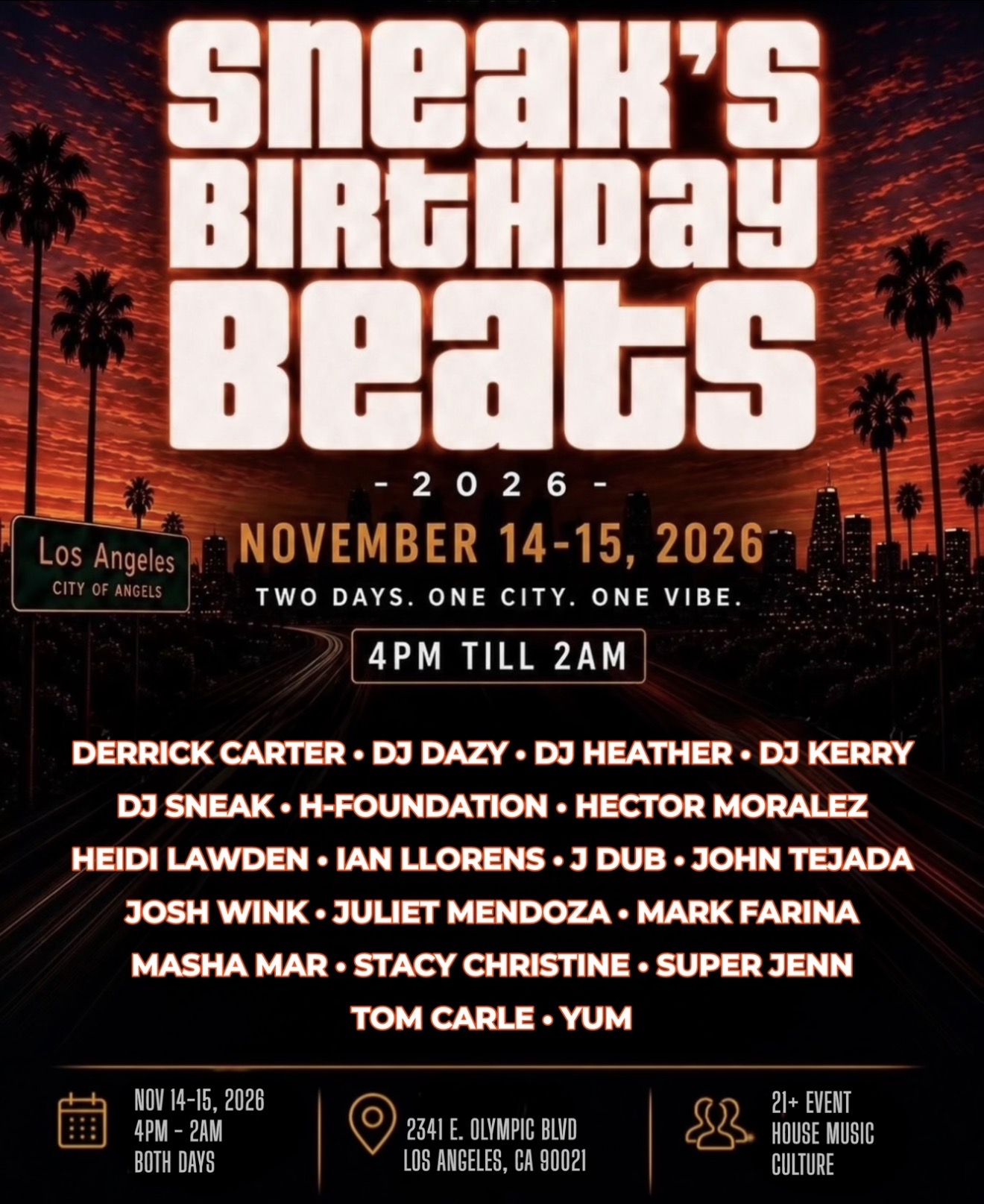 SNEAK'S BIRTHDAY BEATS 2026