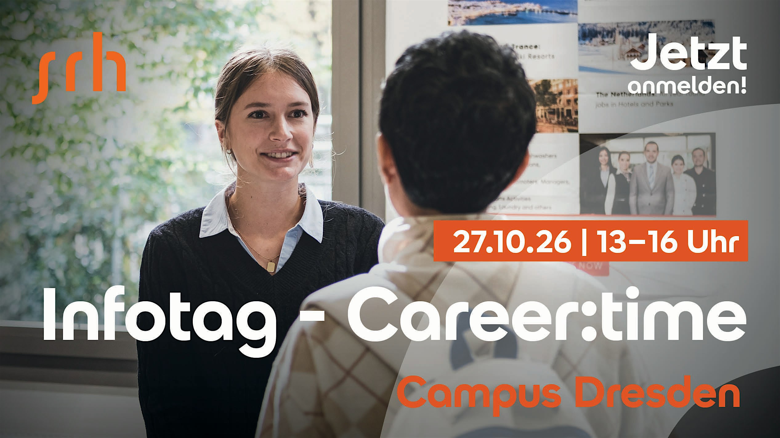 Infotag am SRH Campus Dresden mit Inhouse-Messe career:time