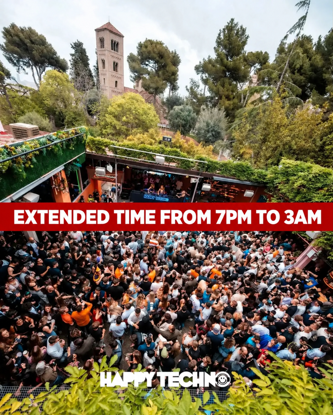 Happy Techno at La Terrrazza Barcelona - Open Air / Daytime [Postponed to Oct 24]