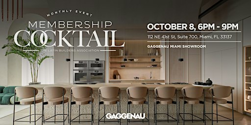 October Membership Cocktail - Hosted by Gaggenau
