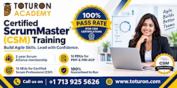 2 Days Certified ScrumMaster (CSM) Training in Longueuil, QC