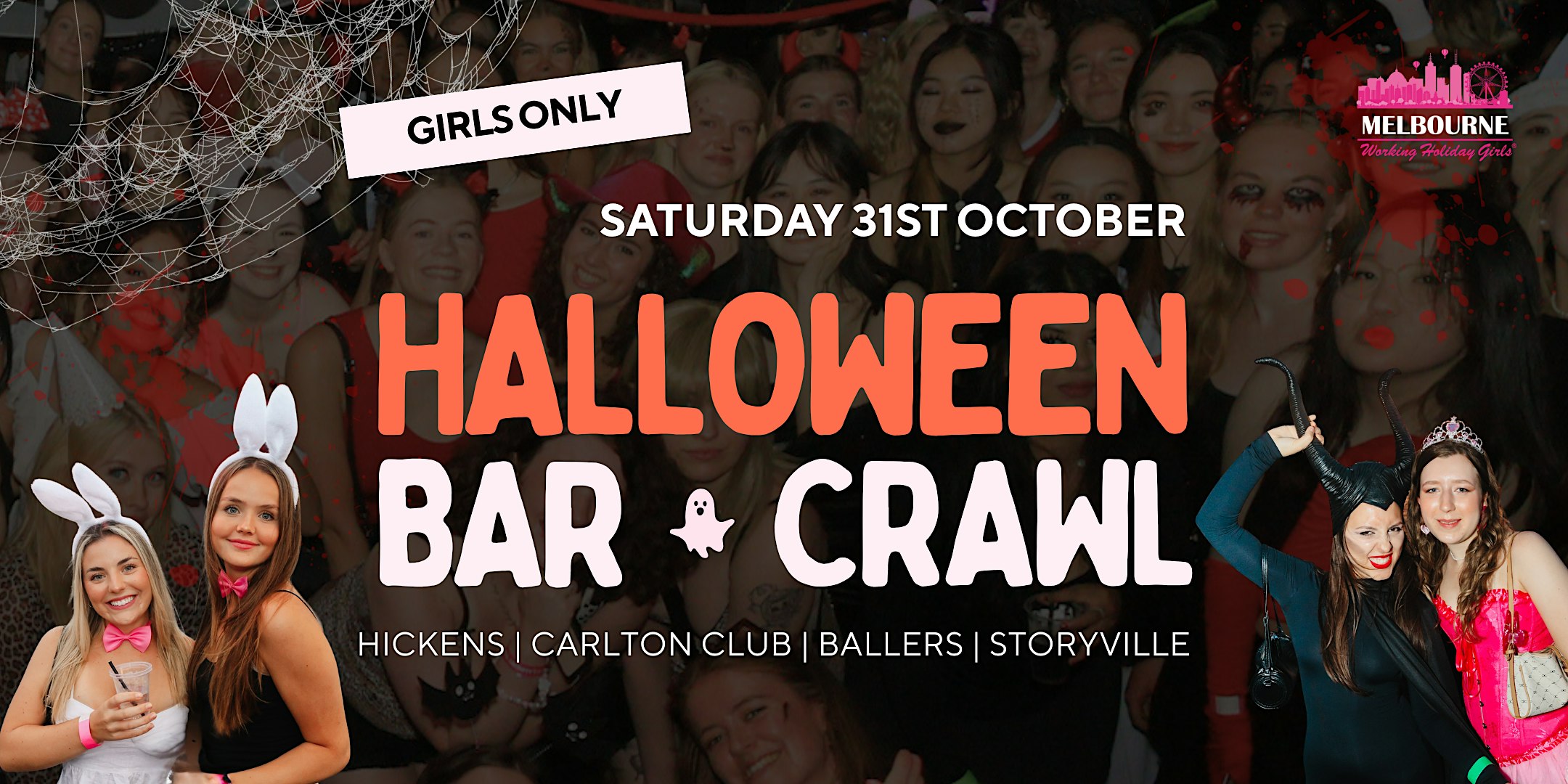 Girls Only Halloween Bar Crawl | Melbourne Working Holiday Girls