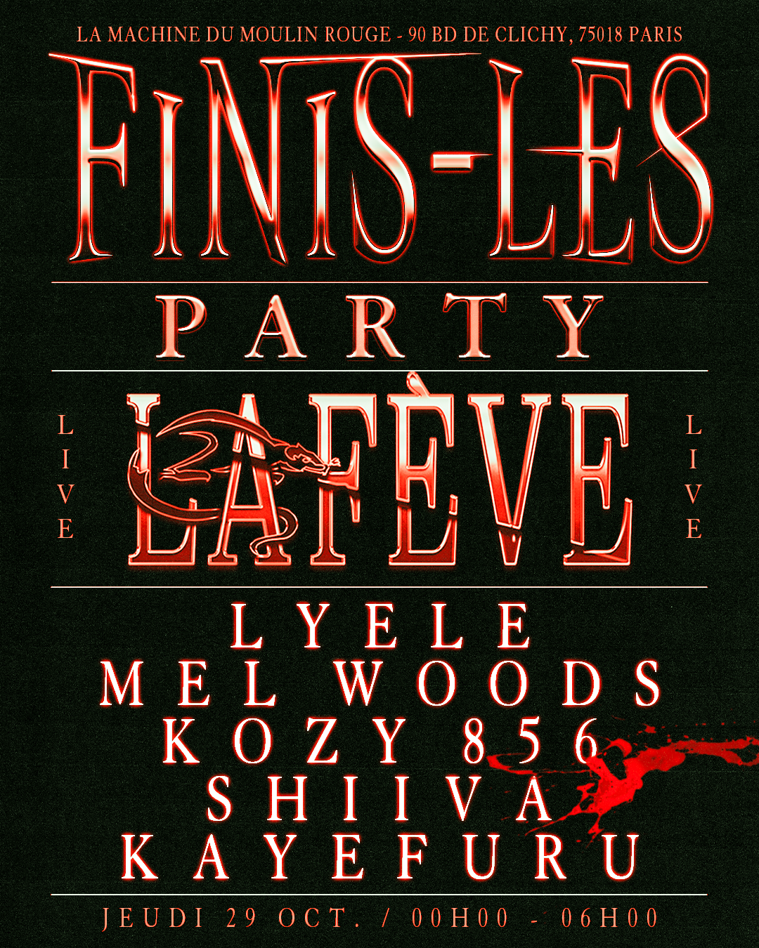 LA FÈVE - FINIS-LES PARTY