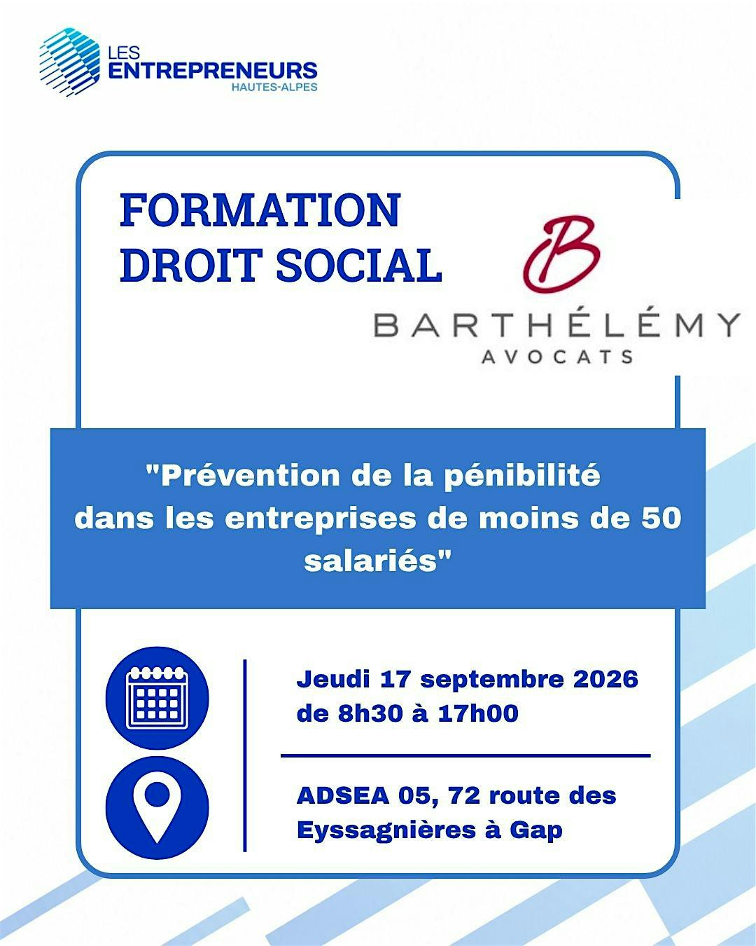 Formation Droit Social