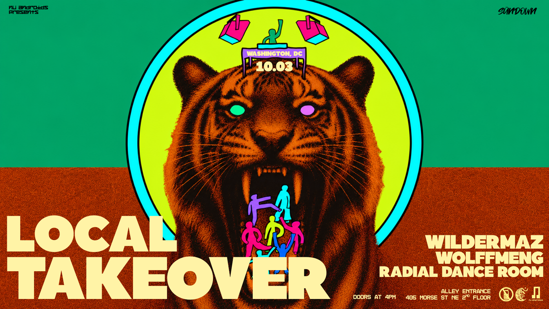 Nü Androids presents SünDown: Local Takeover