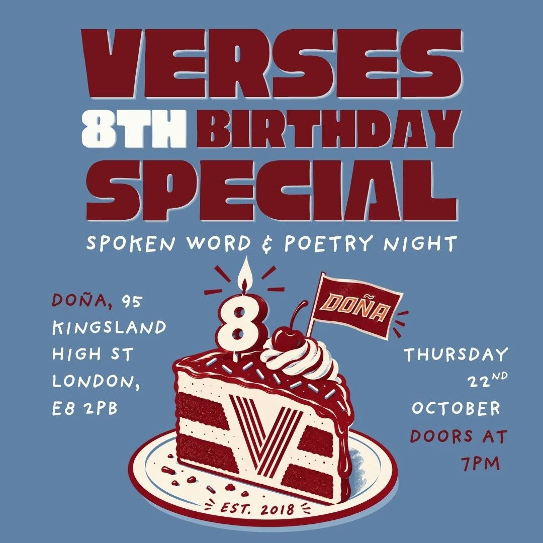 VERSES Poetry Night: 8th Birthday Special