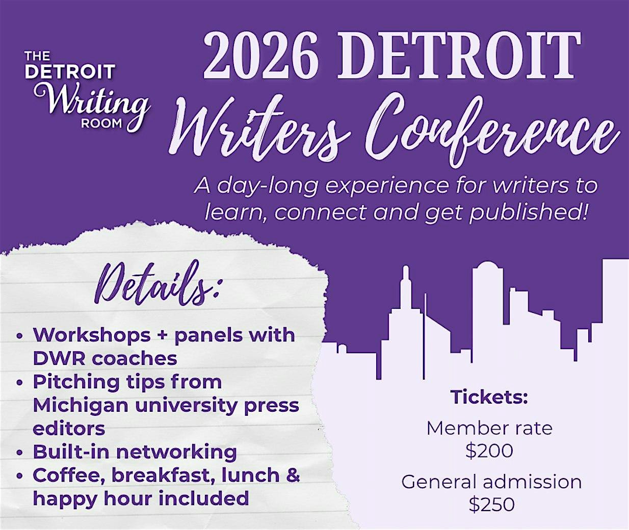 Detroit Writers Conference 2026