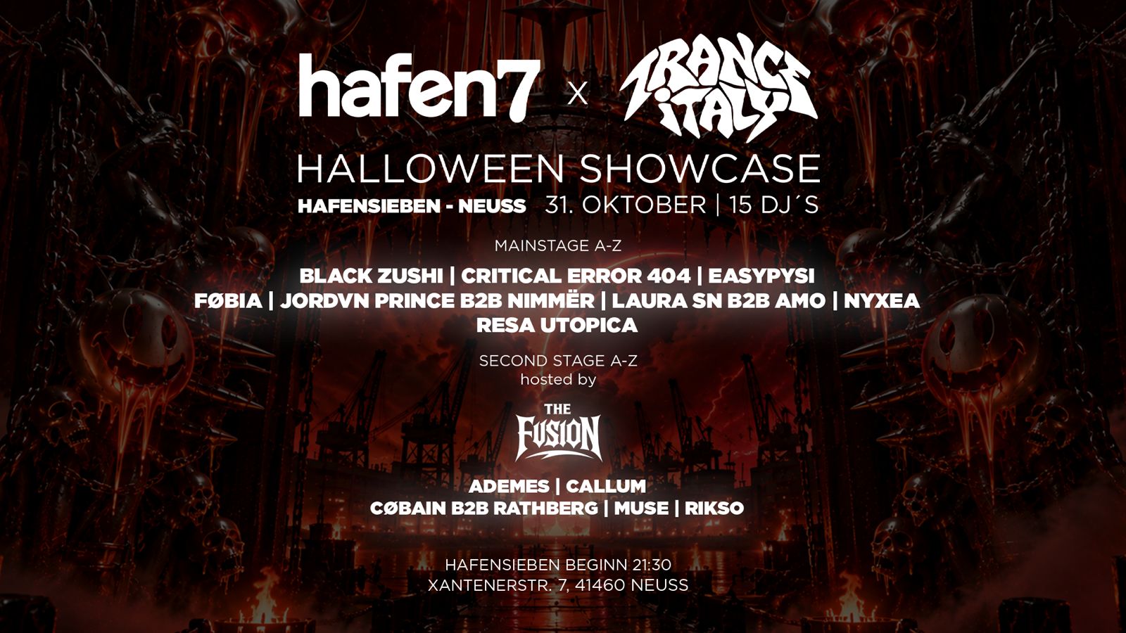 Hafen7 x Trance Italy x The Fusion present Halloween 2026