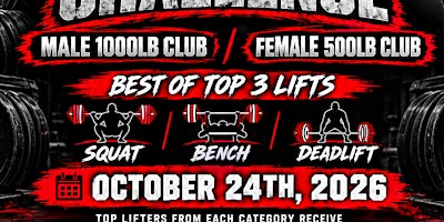 Redzone 1000/500lb Club Challenge