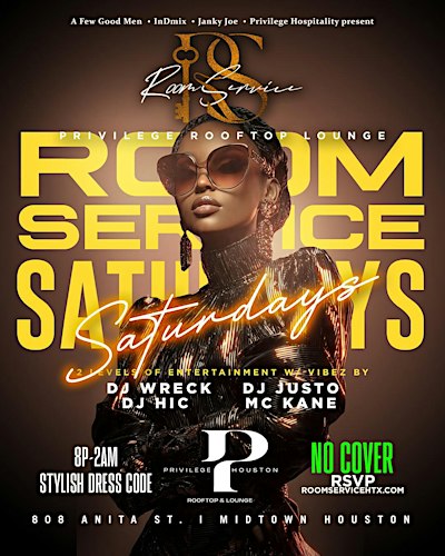 ROOM SERVICE SATURDAYs at PRIVILEGE ULTRA Lounge