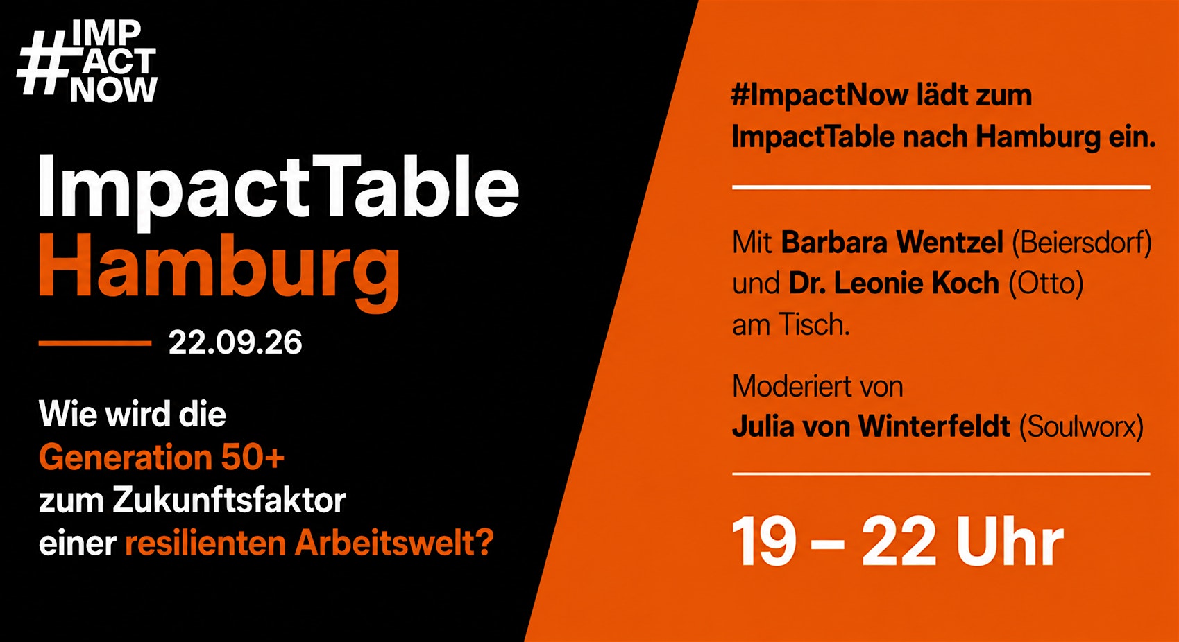 ImpactTable Hamburg | Generation 50+ als Zukunftsfaktor