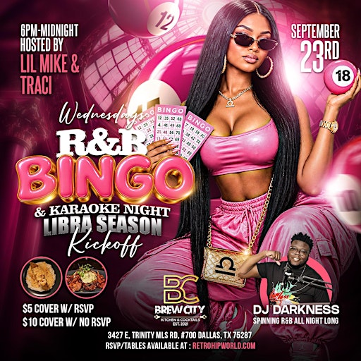 [LIBRA SEASON] R&B BINGO + KARAOKE NIGHT  @ Brew City