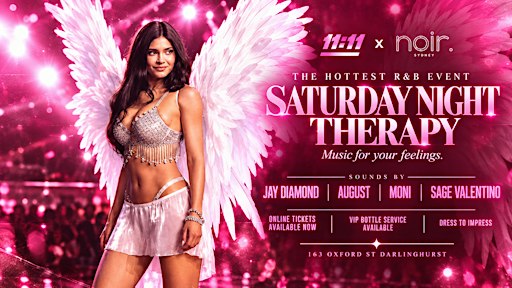 11:11 SATURDAY NIGHT THERAPY  | Sydney's Ultimate R&B Night | Saturday 24