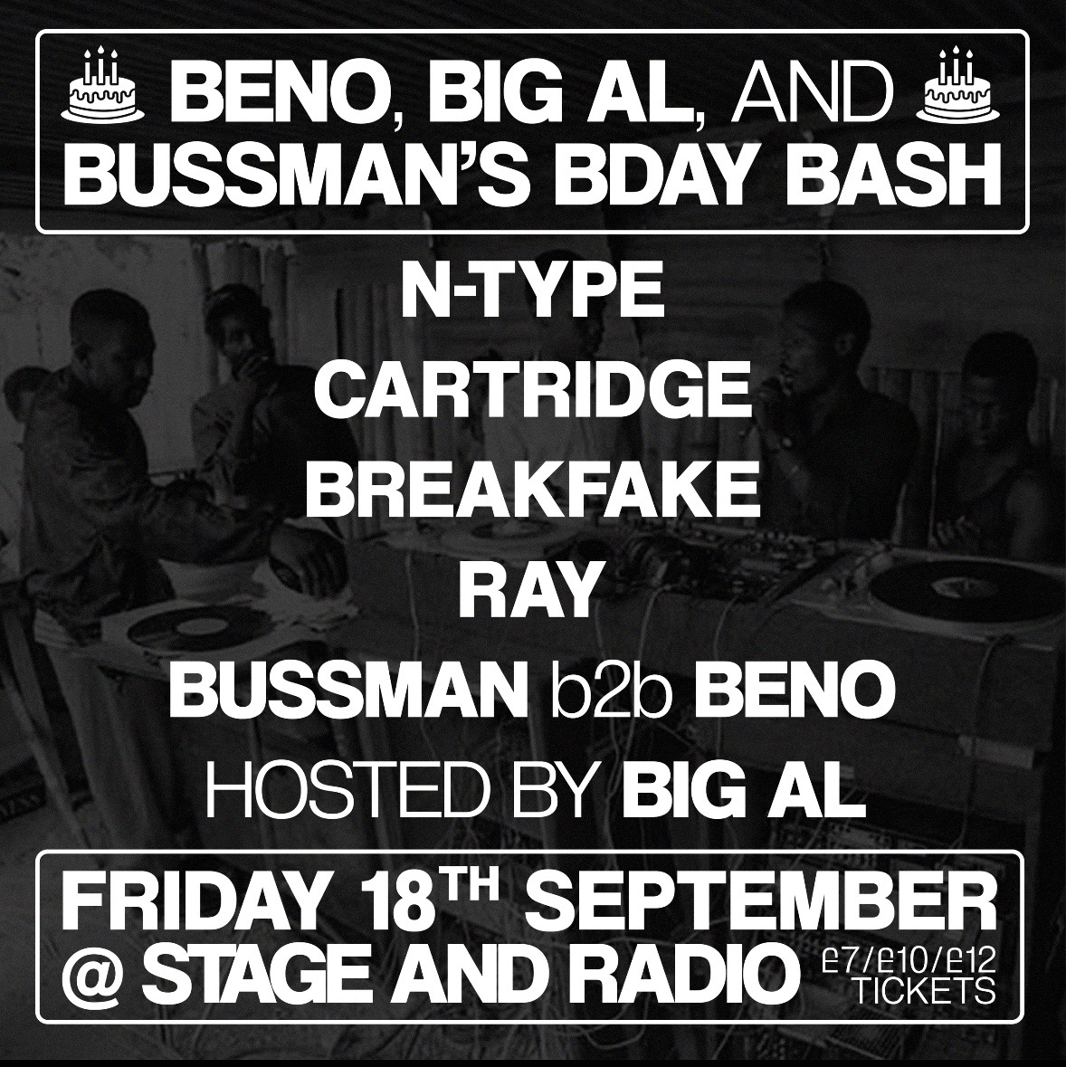 BUSSDOWN presents - N-Type, Cartridge, Breakfake + more