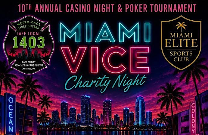 10th  Annual Casino Night & Poker Tournament - Miami Vice Edition