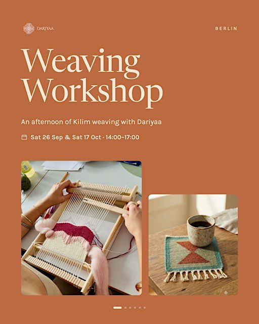 Weaving Workshop - weave a Kilim Coaster