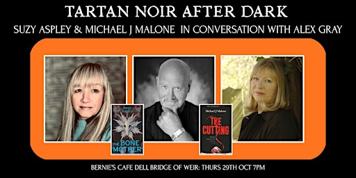 Suzy Aspley and Michael J Malone in Conversation with Alex Gray