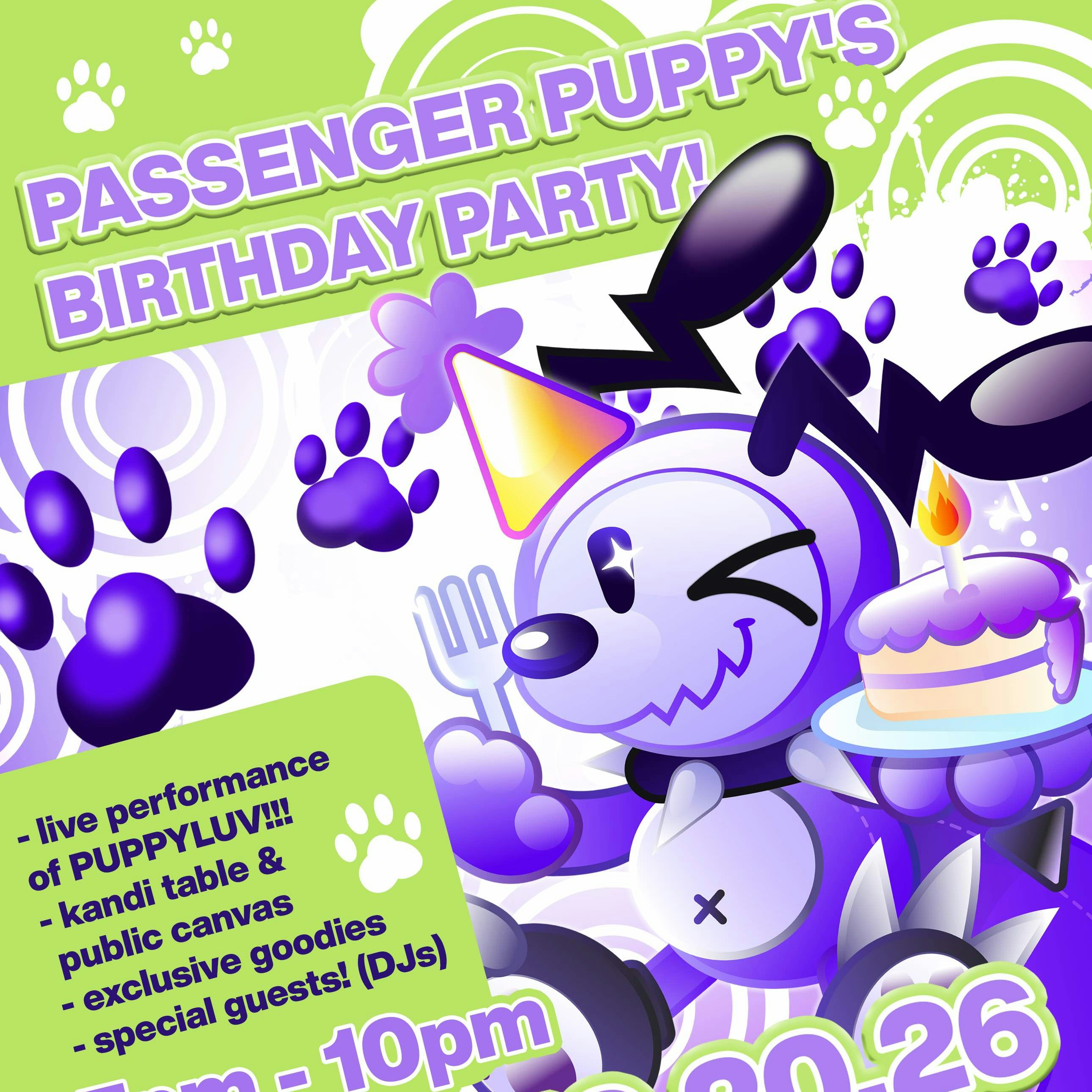 PASSENGER PUPPY'S BIRTHDAY PARTY! 