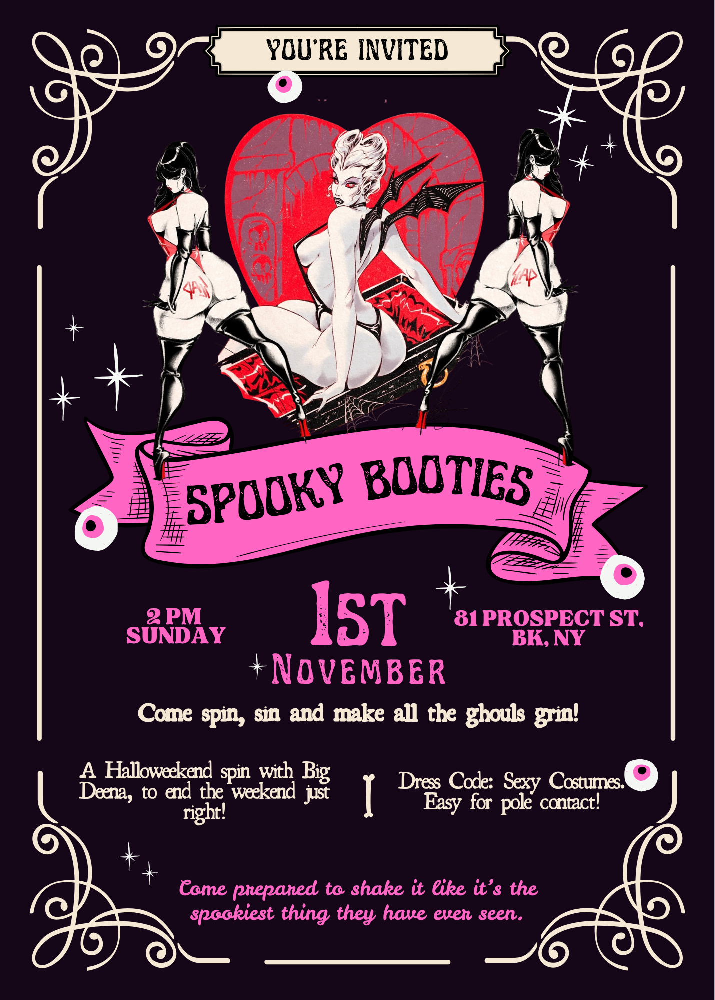Spooky Booties: Open Pole with Spooky Deena 🎃🩷
