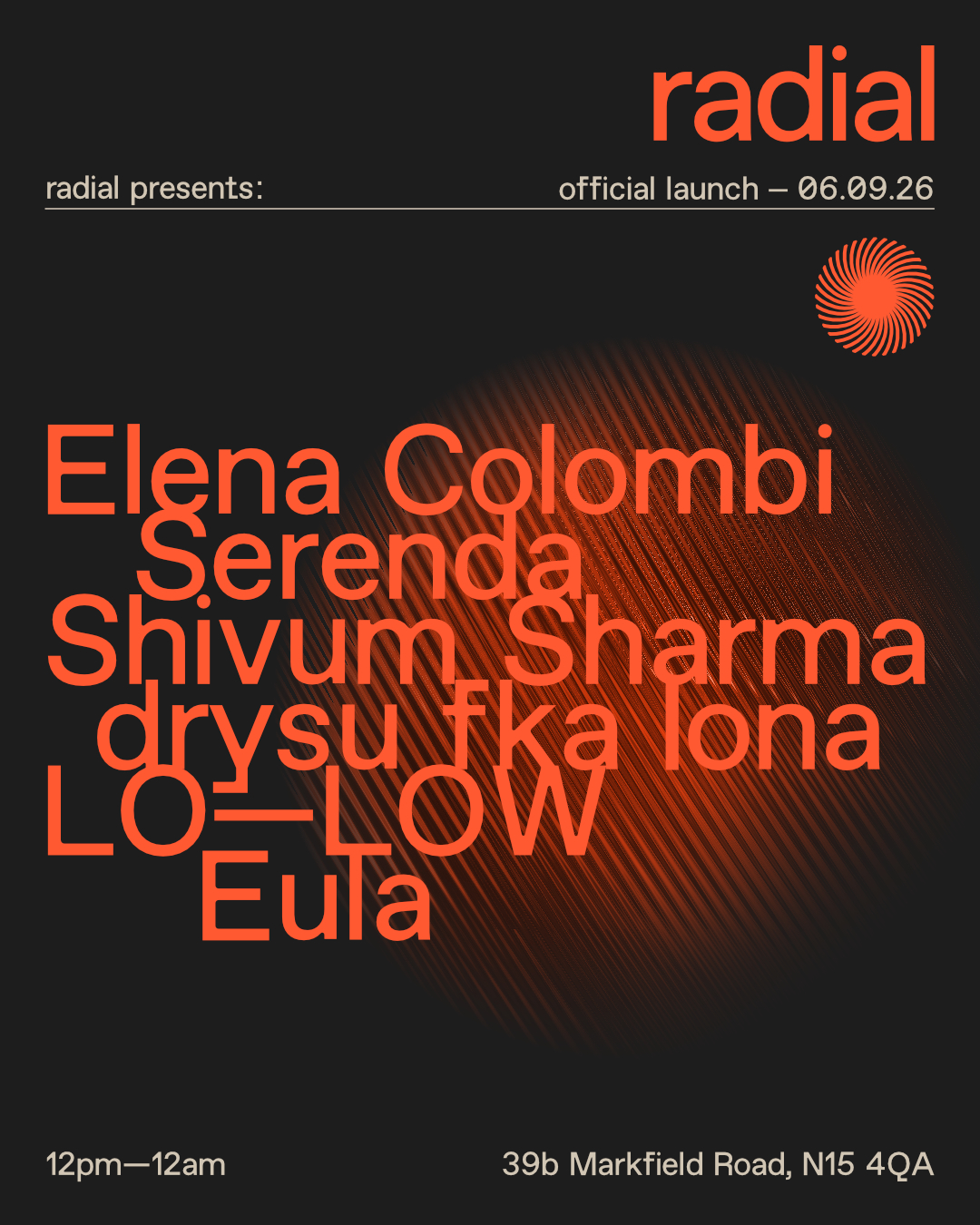 radial presents: official launch – saturday