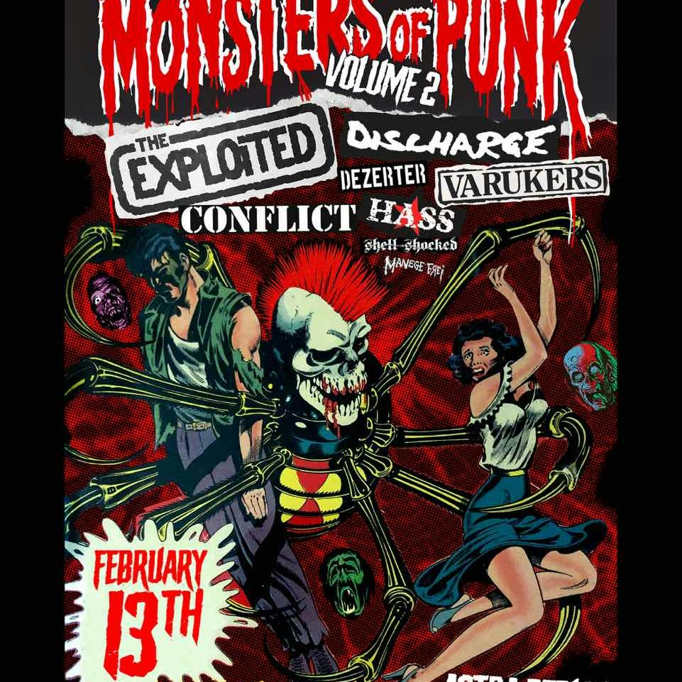 MONSTERS OF PUNK w/ THE EXPLOITED, DISCHARGE &more
