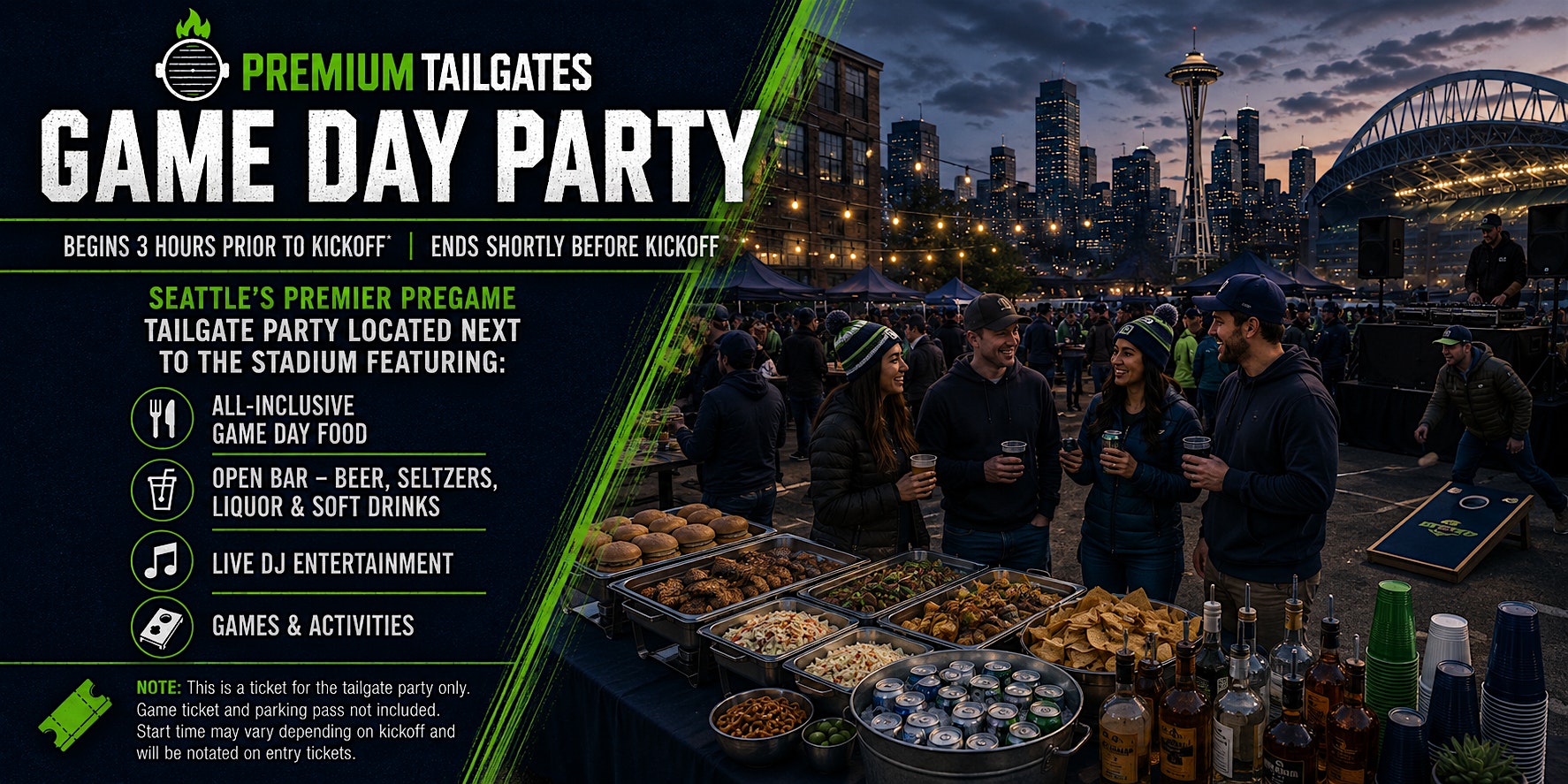 Premium Tailgate Party: Seattle Seahawks vs. Los Angeles Rams