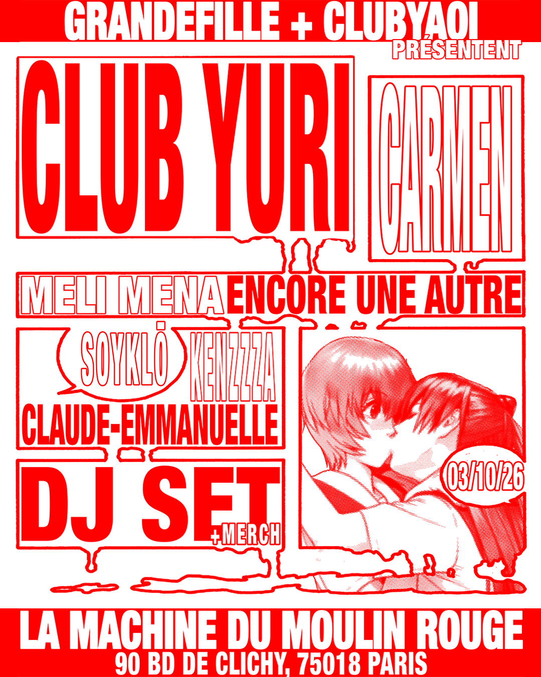 CLUB YAOI x grandefille présentent CLUB YURI
