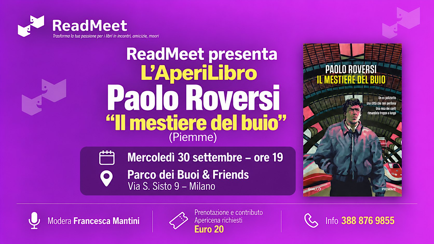 ReadMeet Presenta "L'Aperilibro": ospite Paolo Roversi