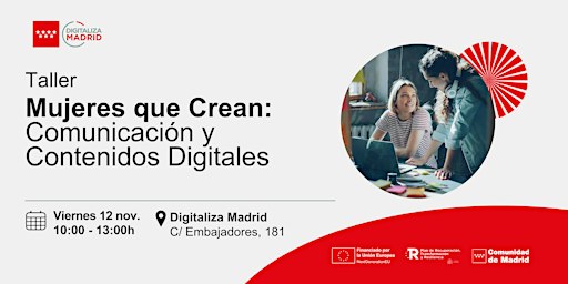 Taller | Mujeres que crean: Comunicación y Contenidos Digitales
